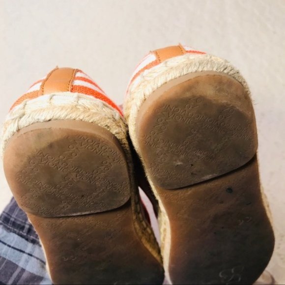 Vionic Valeri Espadrilles Orthopedic Striped Flats - Picture 6 of 9